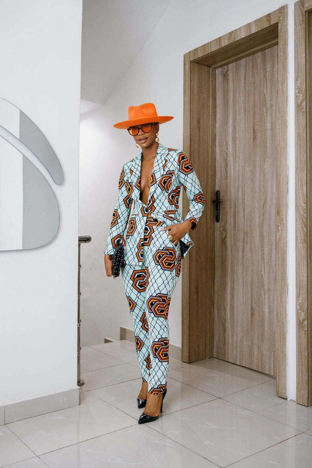 HAWA AFRICAN PRINT TAILORED SUIT SET - Especially Yours