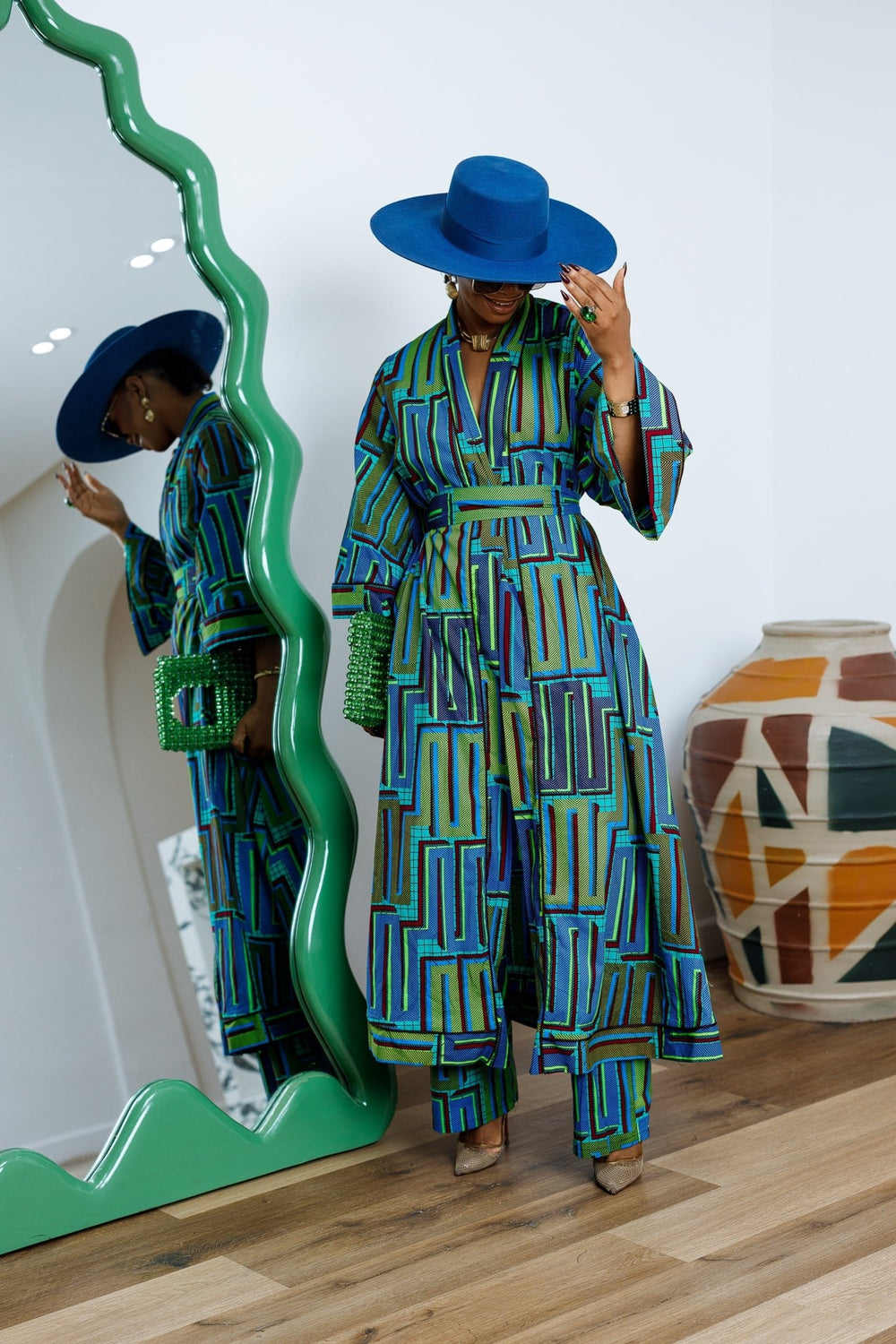 FADE AFRICAN PRINT KIMONO - Especially Yours