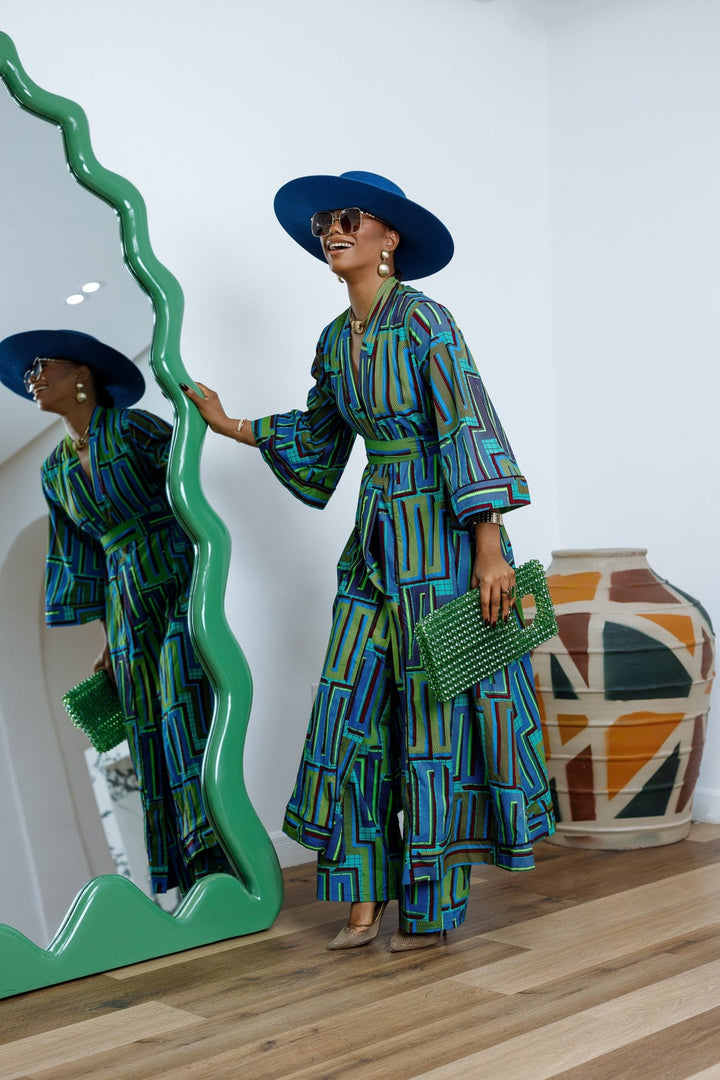 FADE AFRICAN PRINT KIMONO - Especially Yours