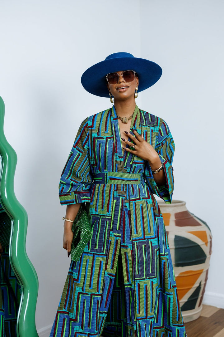FADE AFRICAN PRINT KIMONO - Especially Yours