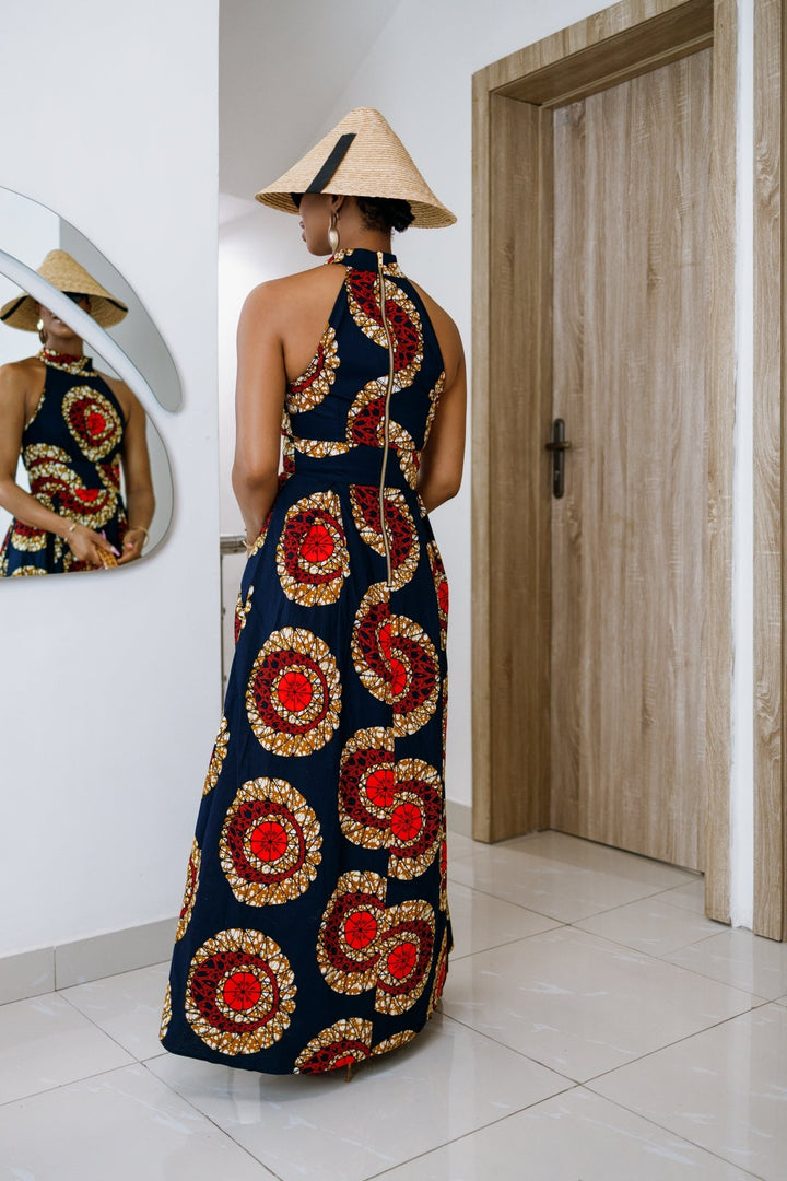 NYLA AFRICAN PRINT MAXI DRESS [RED] - Especially Yours