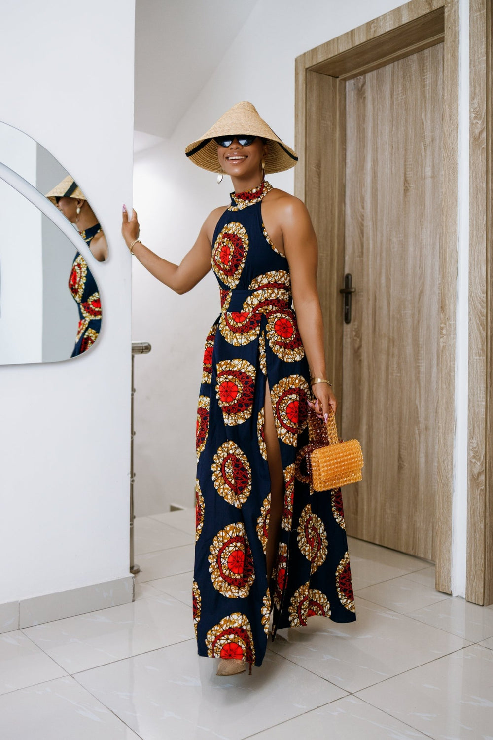 NYLA AFRICAN PRINT MAXI DRESS [RED] - Especially Yours