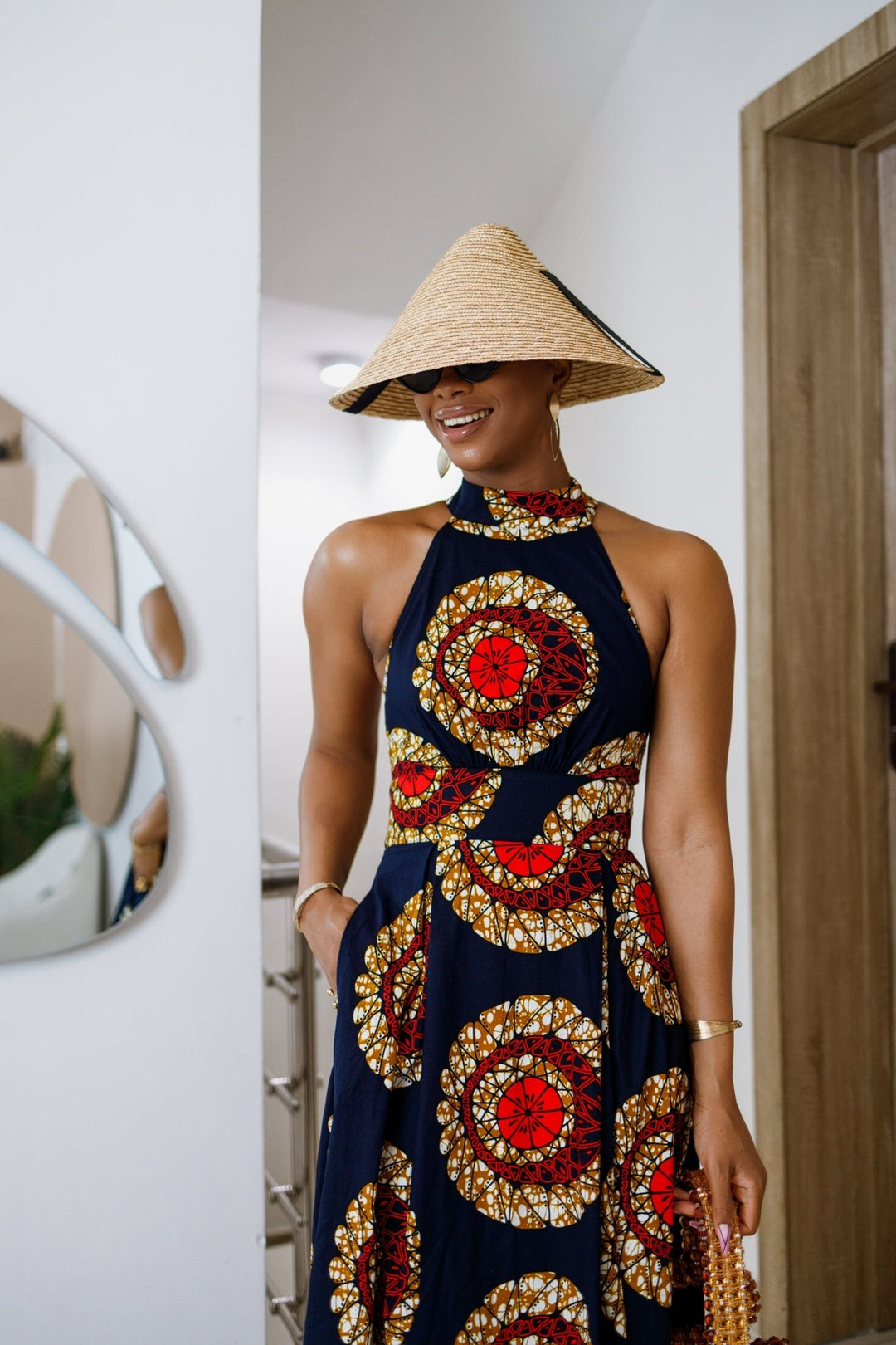 NYLA AFRICAN PRINT MAXI DRESS [RED] - Especially Yours