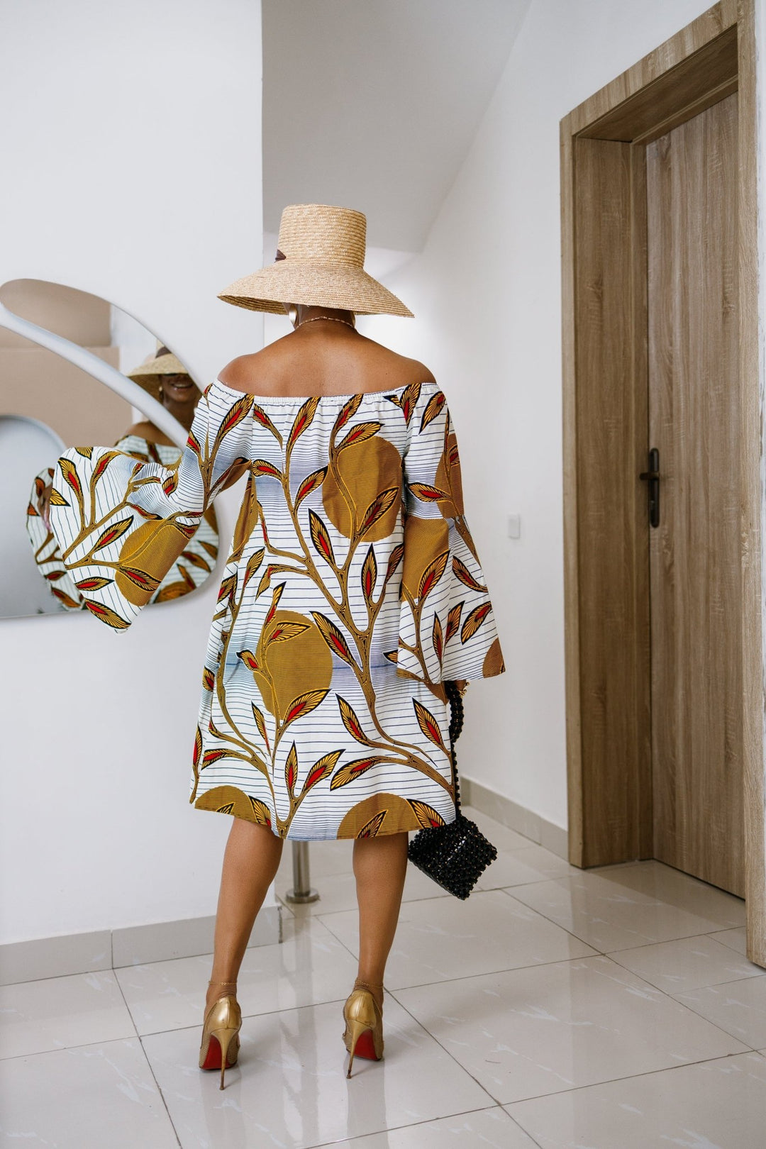 TIYE AFRICAN PRINT OFF SHOULDER DRESS - Especially Yours