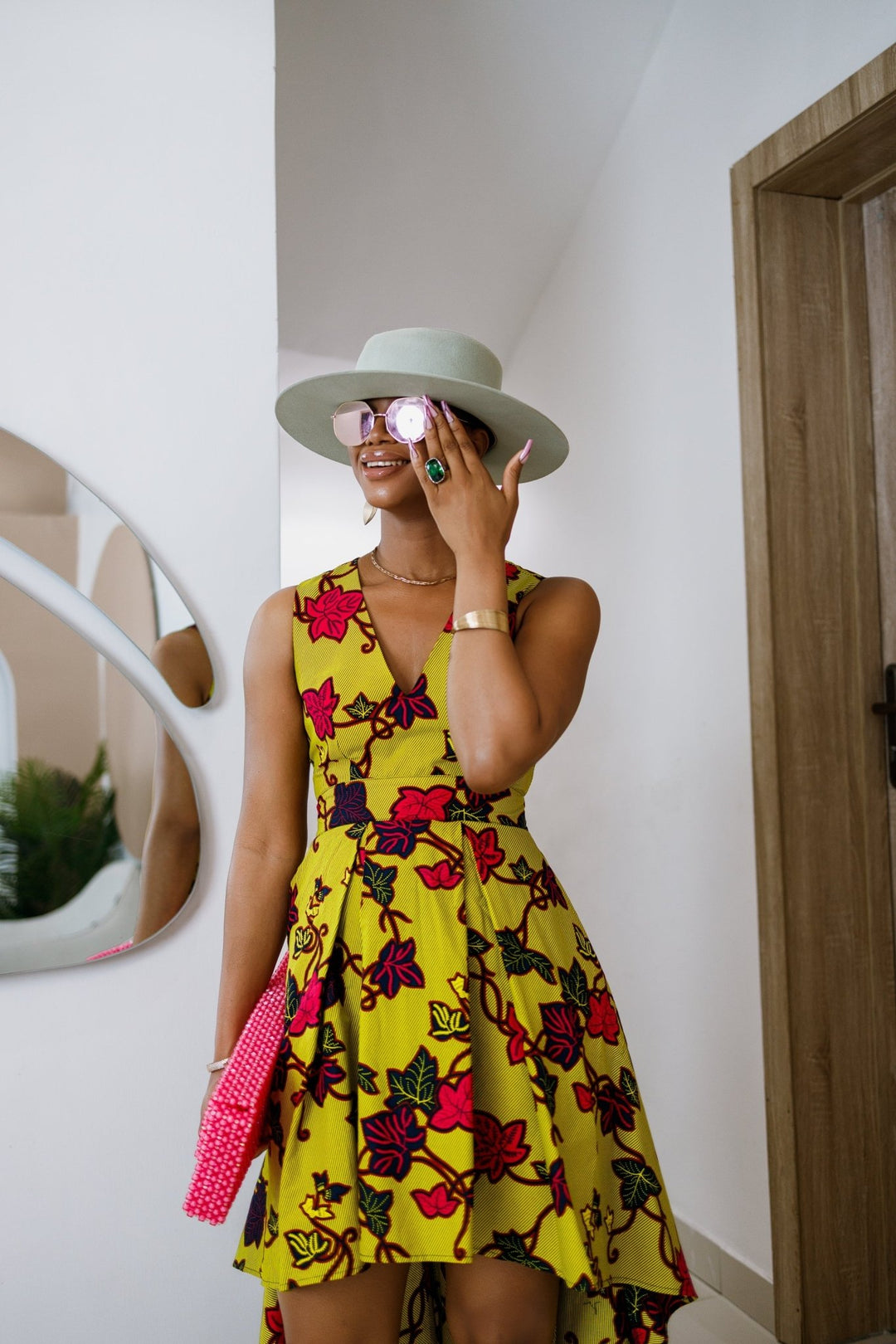 LEWA AFRICAN PRINT HIGH - LOW DRESS [MULTICOLOR] - FINAL SALE - Especially Yours