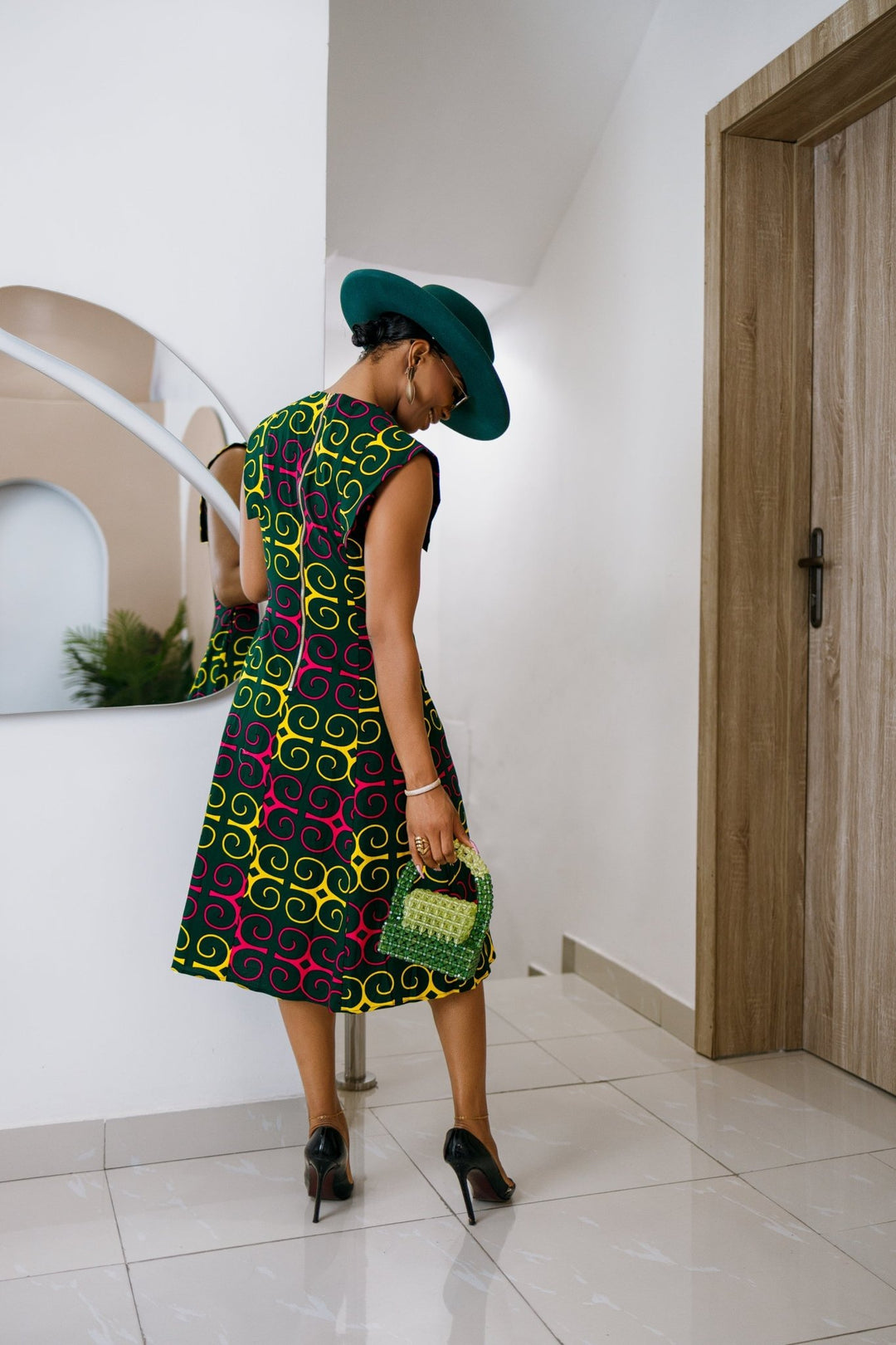 RAISA AFRICAN PRINT SLEEVELESS MIDI DRESS - Especially Yours