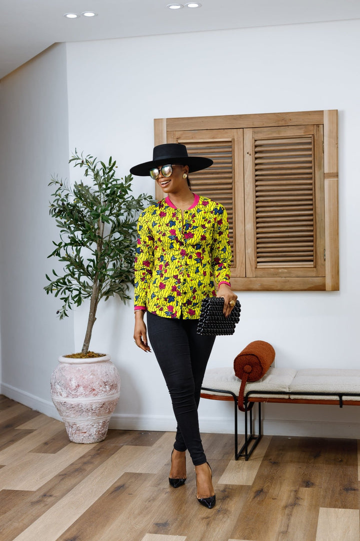 DAMINI AFRICAN PRINT POLO SHIRT - Especially Yours