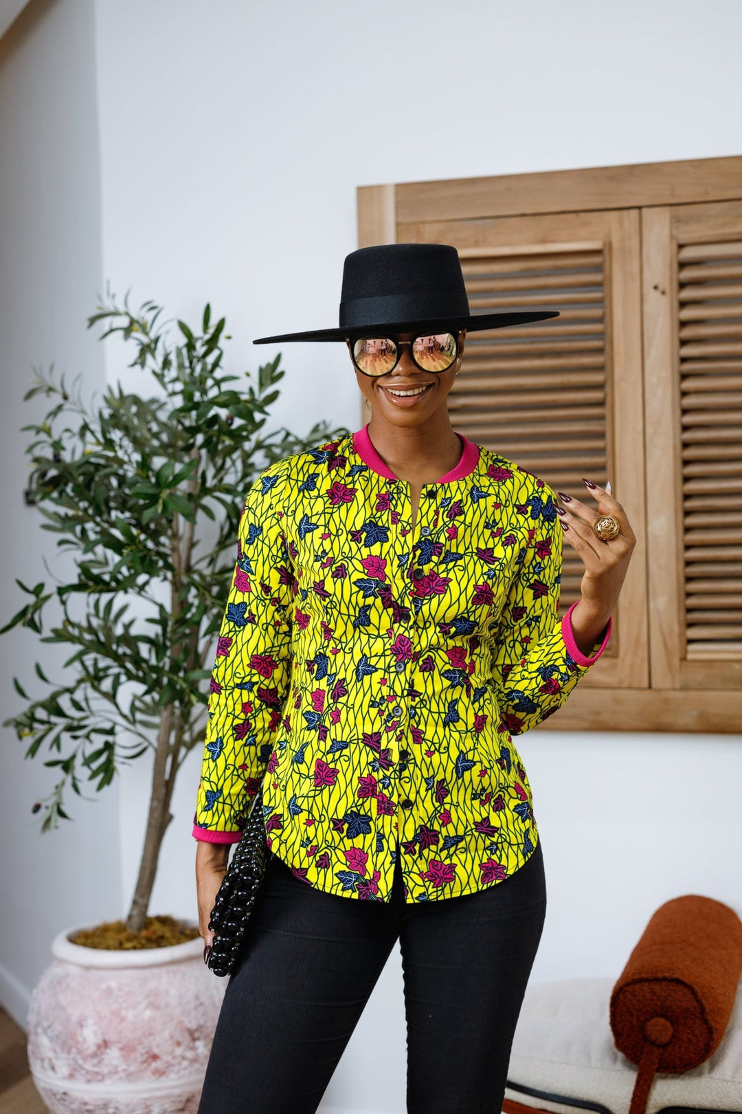 DAMINI AFRICAN PRINT POLO SHIRT - Especially Yours