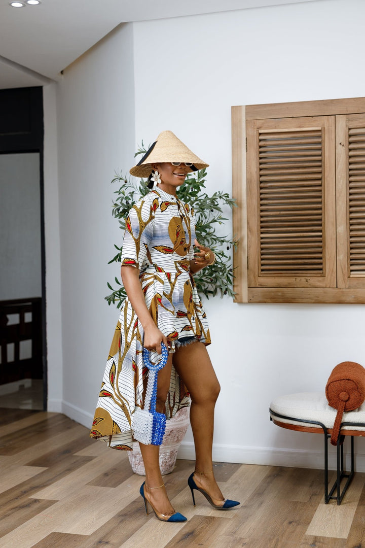 AFUA AFRICAN PRINT HI - LOW TOP - Especially Yours