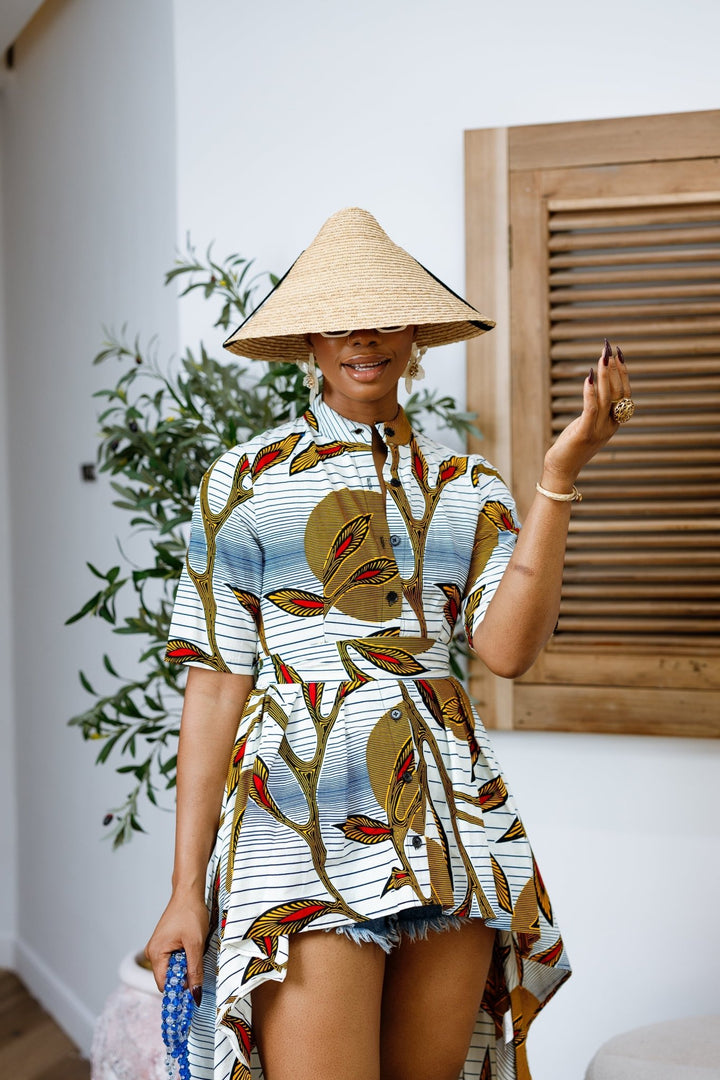 AFUA AFRICAN PRINT HI - LOW TOP - Especially Yours