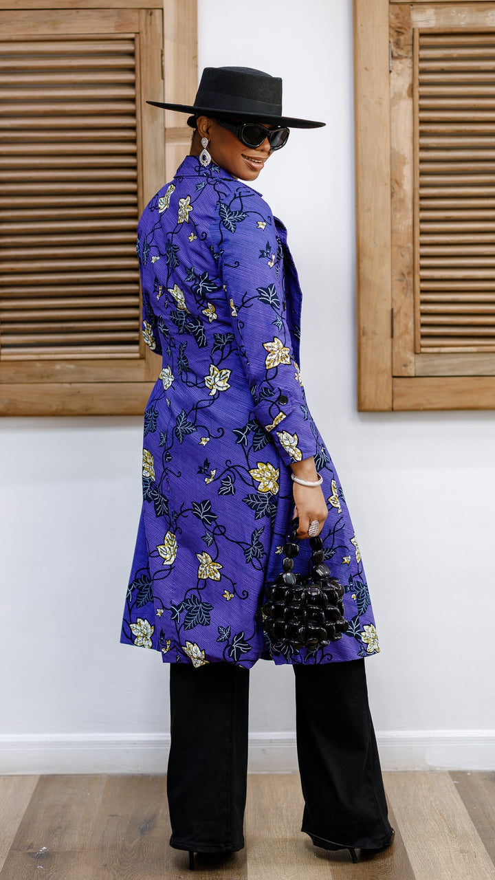 MORAYO AFRICAN PRINT TRENCH COAT DRESS