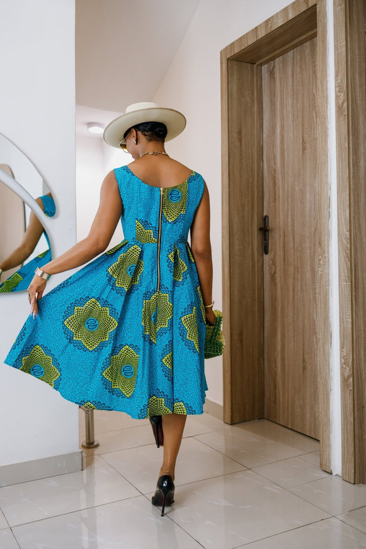 JAJA AFRICAN PRINT SLEEVELESS DRESS - FINAL SALE - Especially Yours