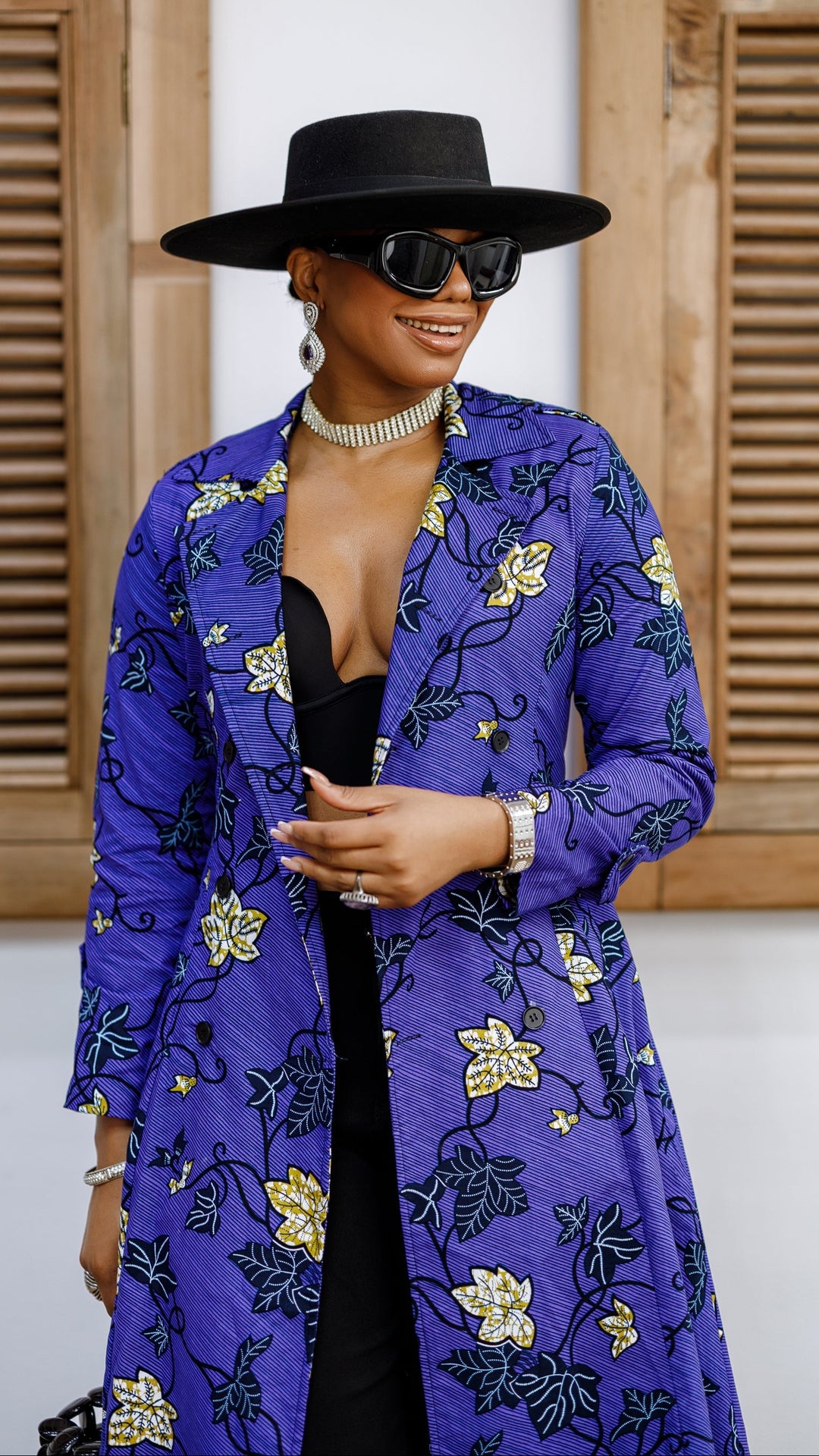 MORAYO AFRICAN PRINT TRENCH COAT DRESS