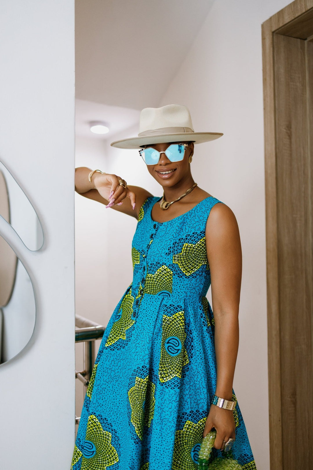 JAJA AFRICAN PRINT SLEEVELESS DRESS - FINAL SALE - Especially Yours