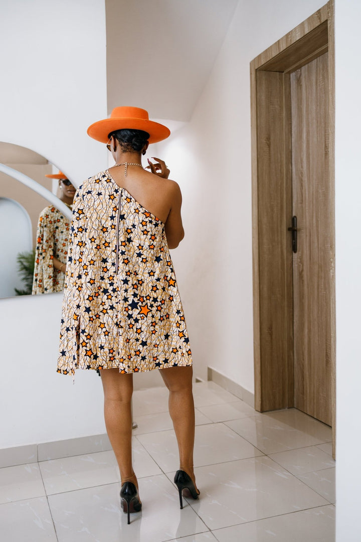 AYANNA AFRICAN PRINT MONO STRAP DRESS - FINAL SALE - Especially Yours