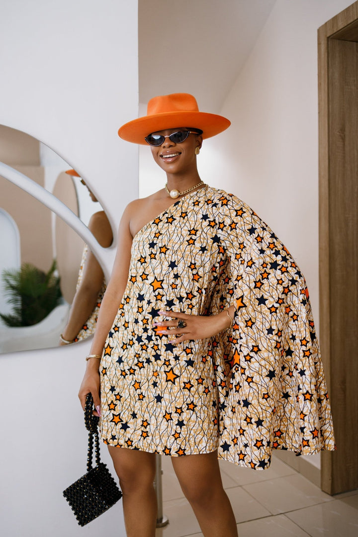 AYANNA AFRICAN PRINT MONO STRAP DRESS - FINAL SALE - Especially Yours