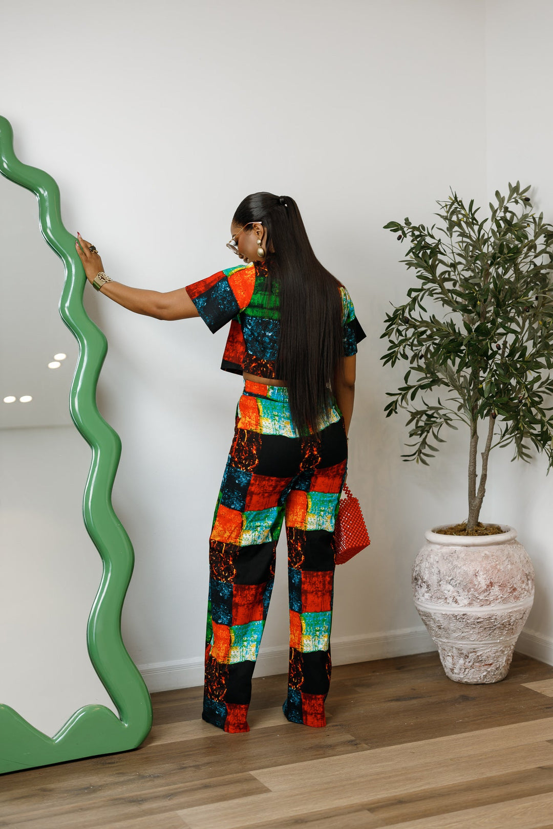 ADUN AFRICAN PRINT TWO PIECE PANT SET [MULTICOLOR] - Especially Yours