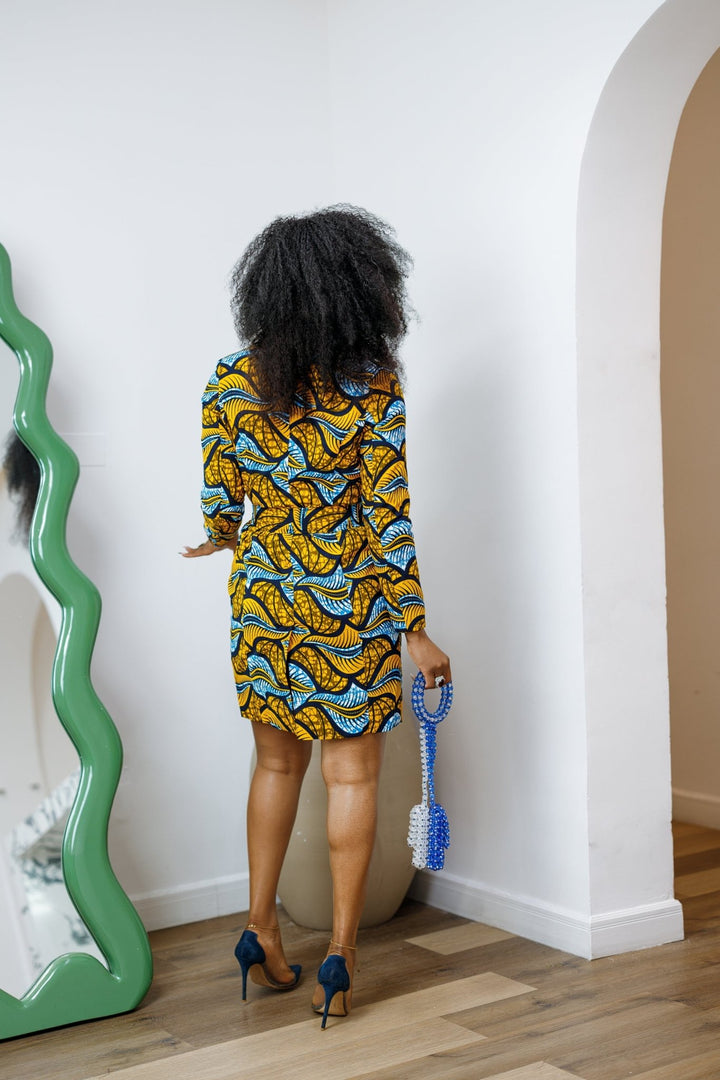 MOTUN AFRICAN PRINT BLAZER DRESS - Especially Yours