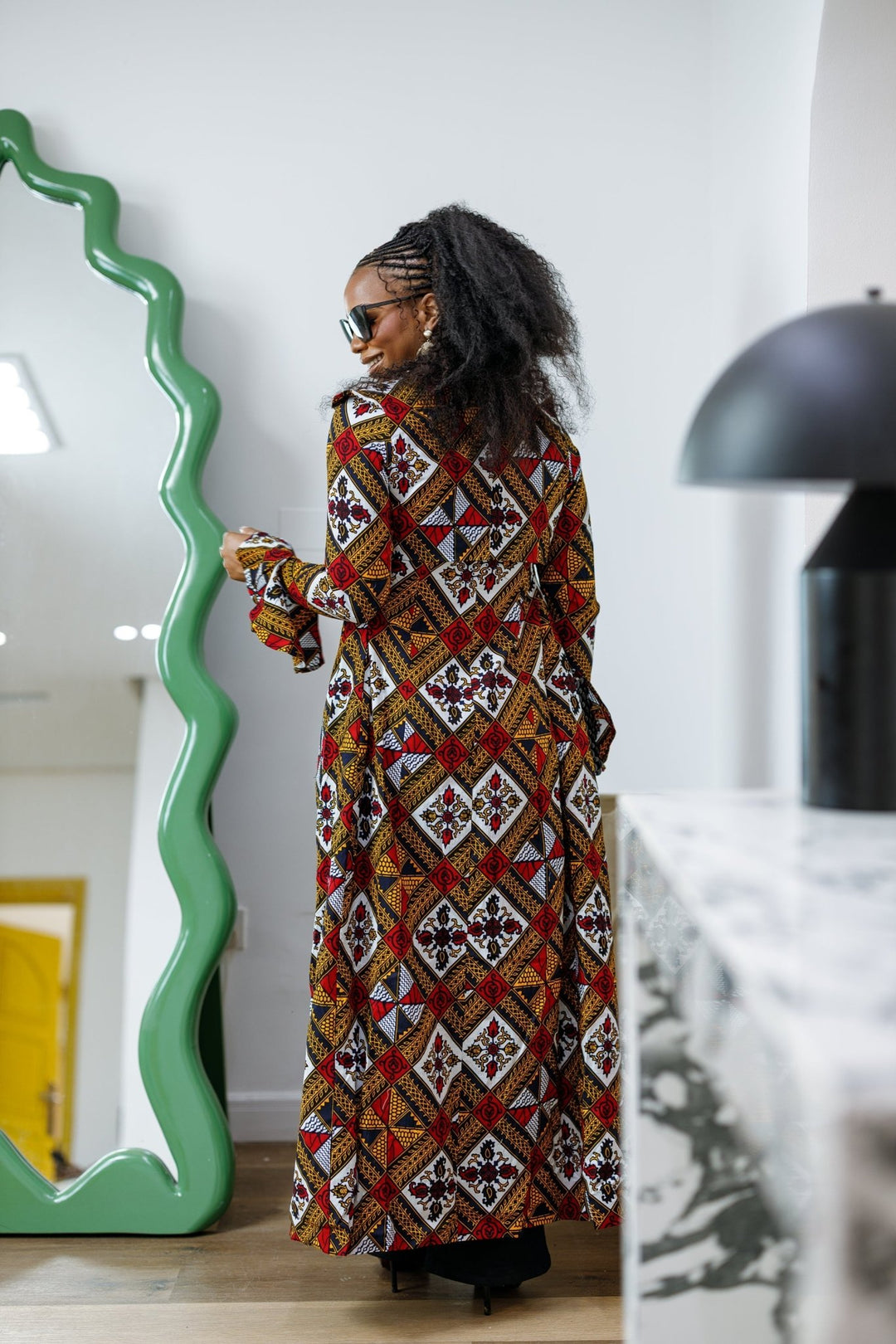 KAZI AFRICAN PRINT LONGLINE JACKET/DRESS [MULTICOLOR] - Especially Yours