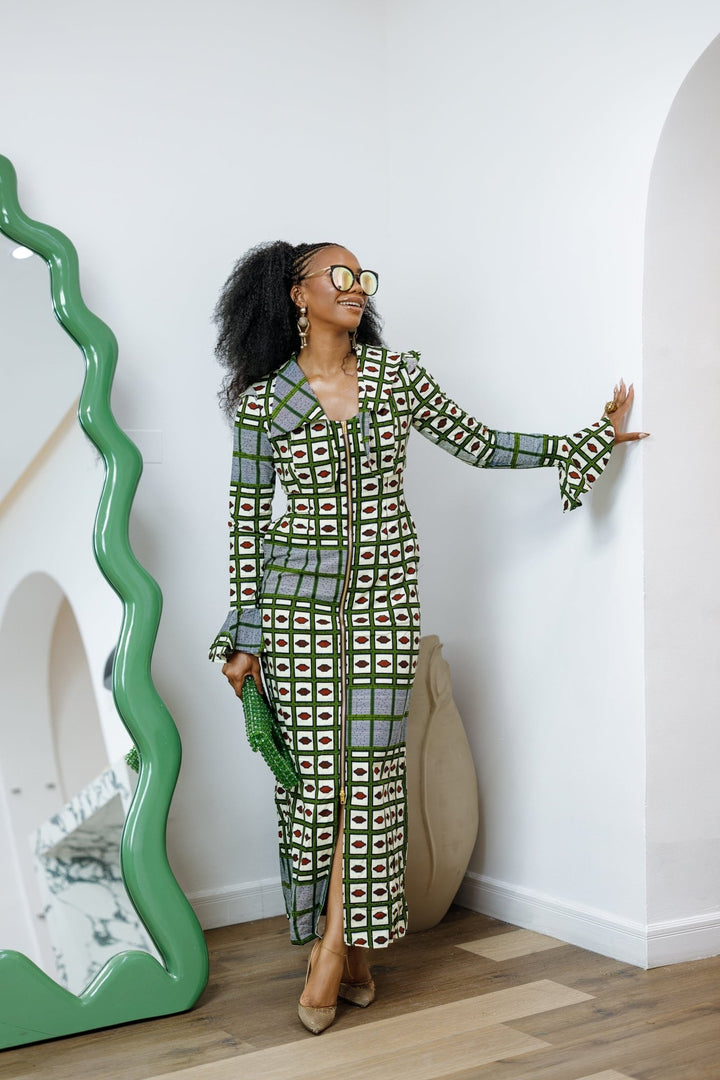 KAZI AFRICAN PRINT LONGLINE JACKET/DRESS - Especially Yours
