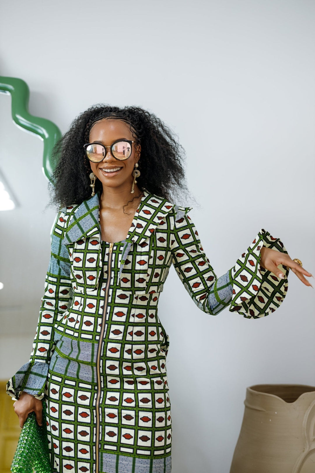 KAZI AFRICAN PRINT LONGLINE JACKET/DRESS - Especially Yours