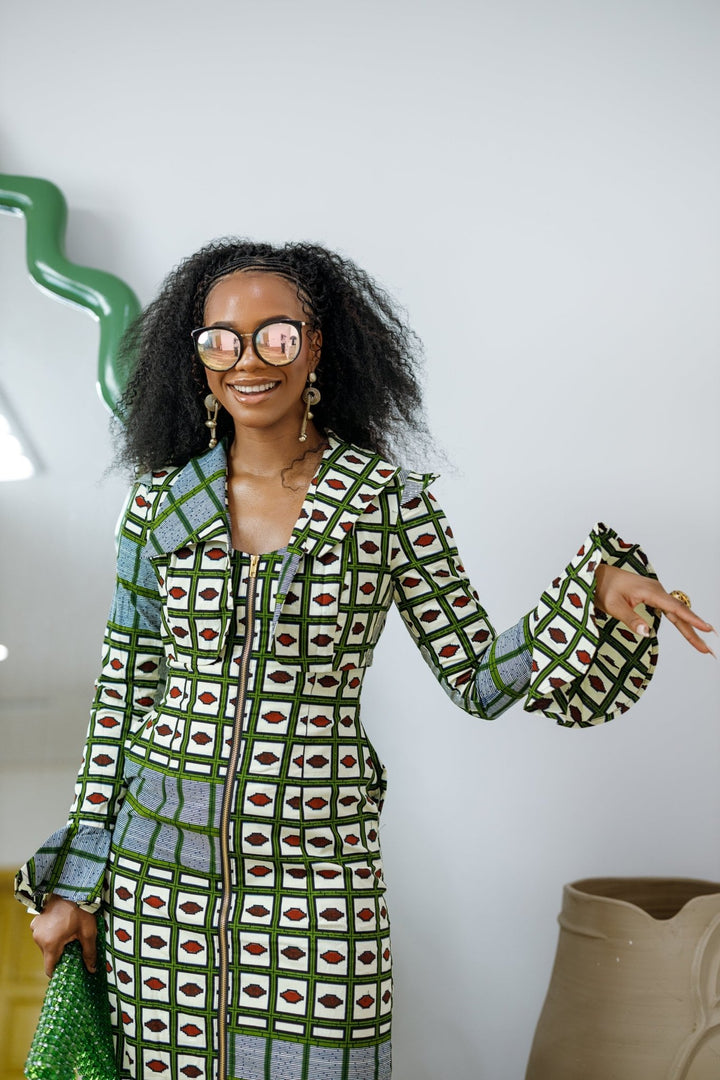 KAZI AFRICAN PRINT LONGLINE JACKET/DRESS - Especially Yours
