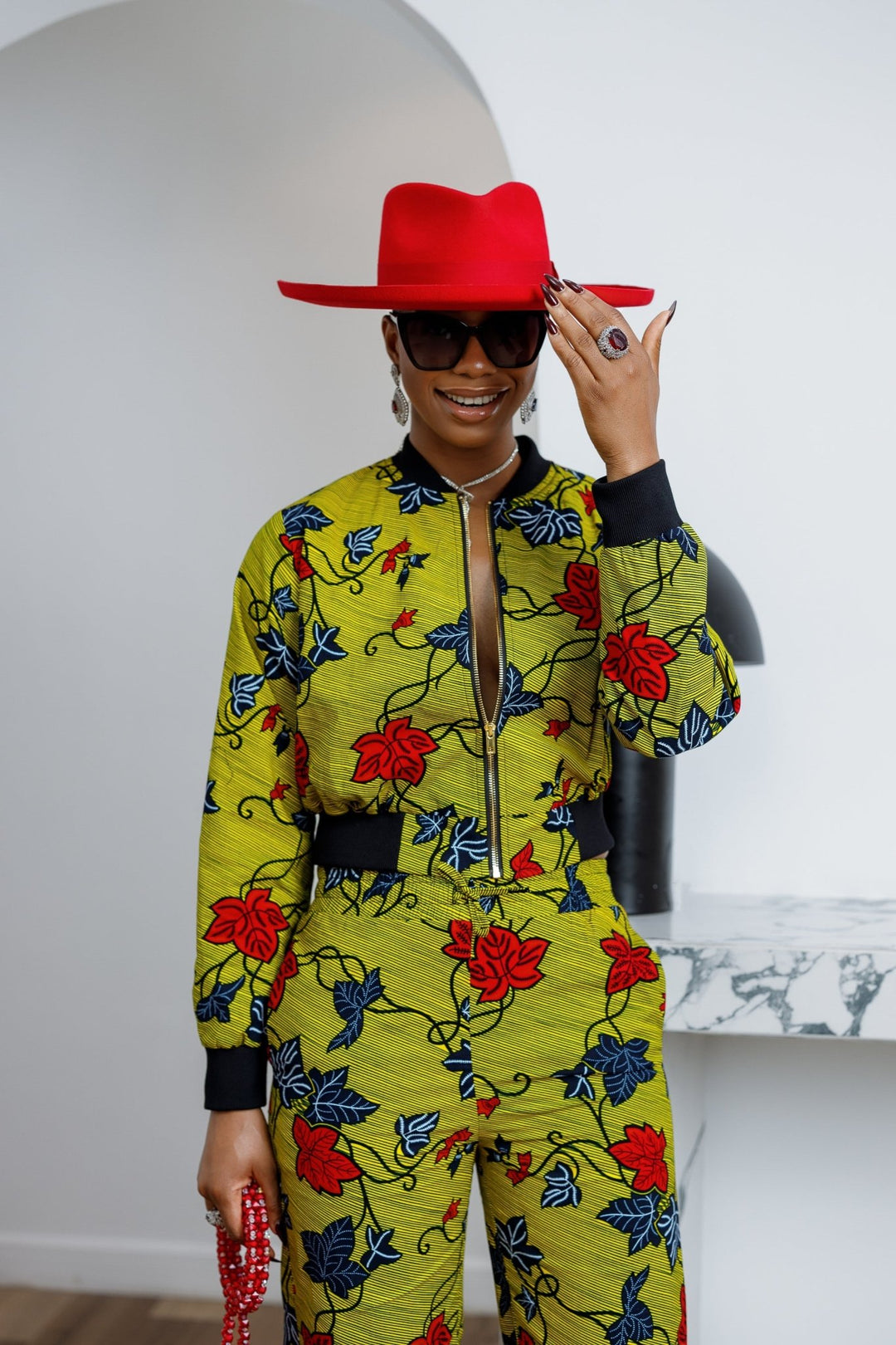 ADA AFRICAN PRINT BOMBER SET - Especially Yours