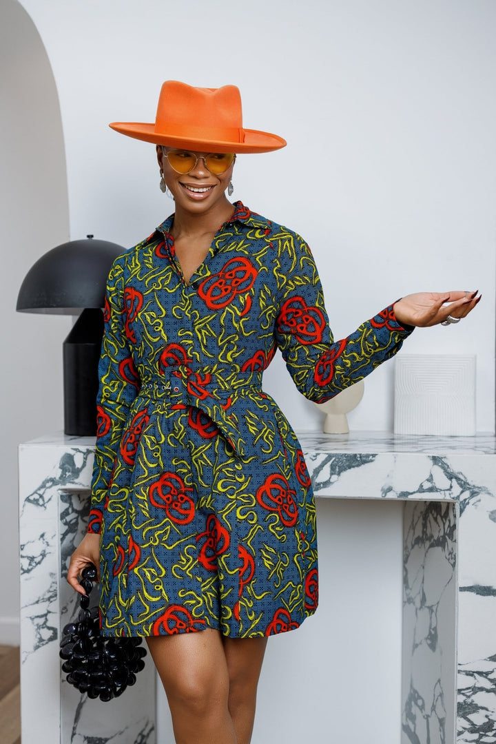 FAYO AFRICAN PRINT SHIRT DRESS - Especially Yours