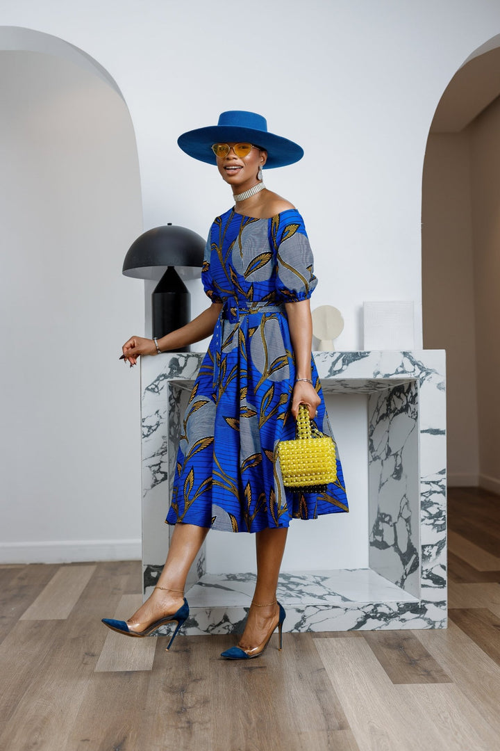 ROLU AFRICAN PRINT OFF SHOULDER DRESS - Especially Yours