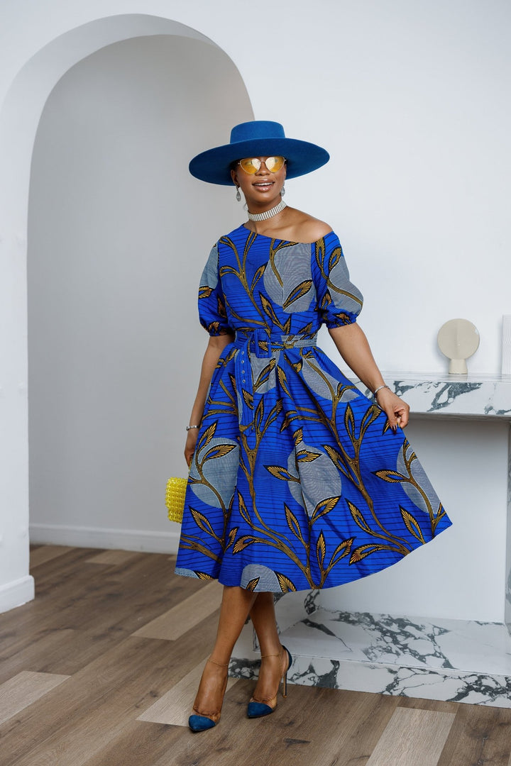 ROLU AFRICAN PRINT OFF SHOULDER DRESS - Especially Yours