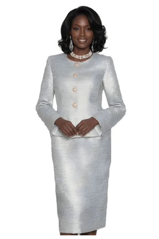 Shimmering Sage Two-Piece Skirt Suit by Lily & Taylor - Especially Yours
