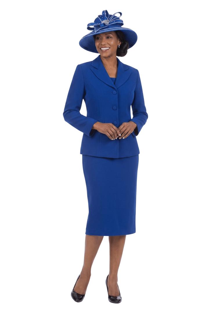 2pc Notch Collar 3-button Skirt Suit - Especially Yours