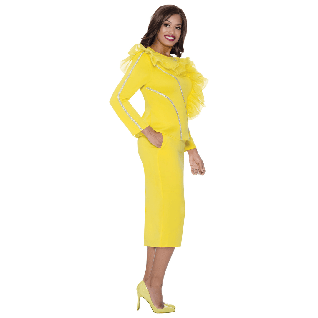 2pc Scuba Fabric Jacket And Skirt SL600542 - Especially Yours