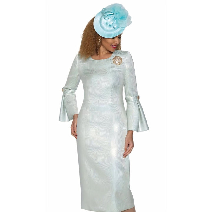 Metallic Bell - Sleeve Dress by Lily & Taylor - Especially Yours