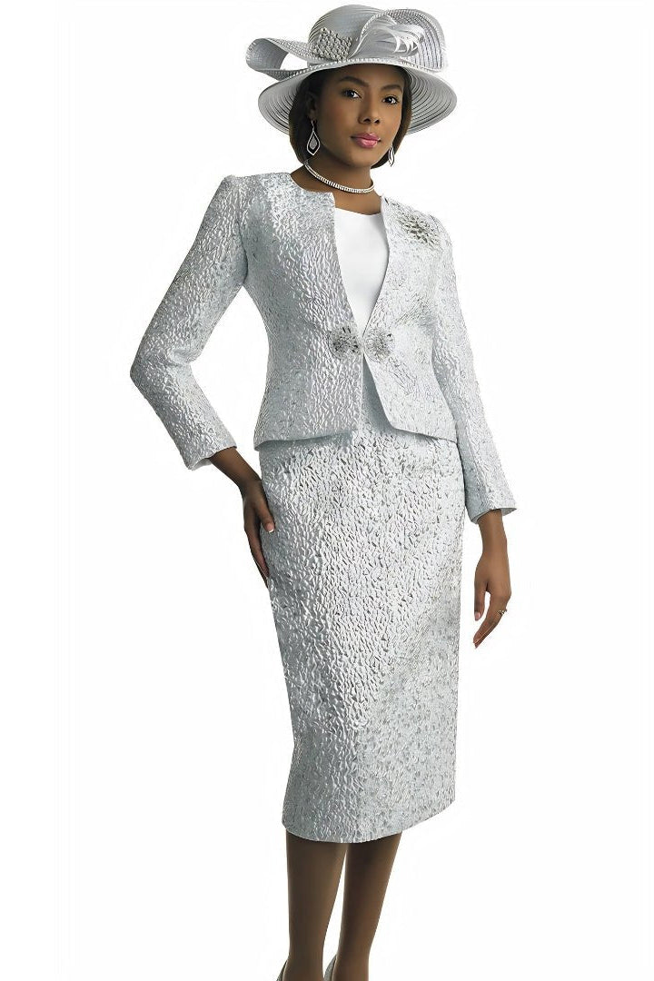 Designer Metallic Brocade Two - Piece Set by Lily & Taylor - Especially Yours