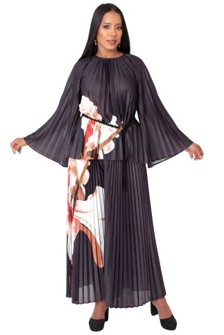 Petal Pleated Wide Leg Pantset 82907