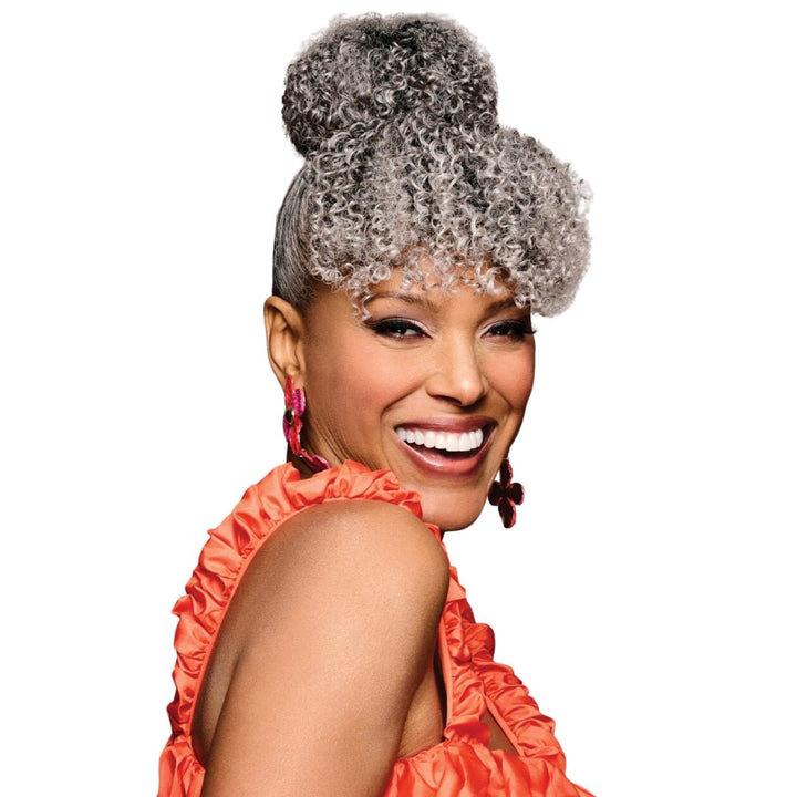 Bombshell Curly Bun and Bangs Hairpiece – Kim Kimble - Especially Yours