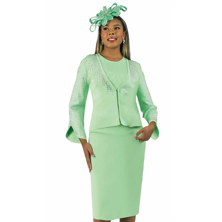 Rhinestone 3 - Piece Burst Knit Suit Lily & Taylor - Especially Yours
