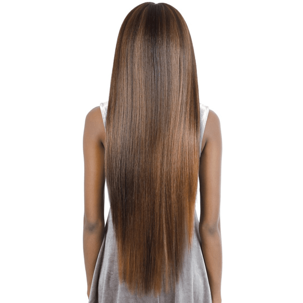 HBL.FREE32 Free Part Natural Texture Straight Human Hair Blend Wig - MoTown Tress - Especially Yours