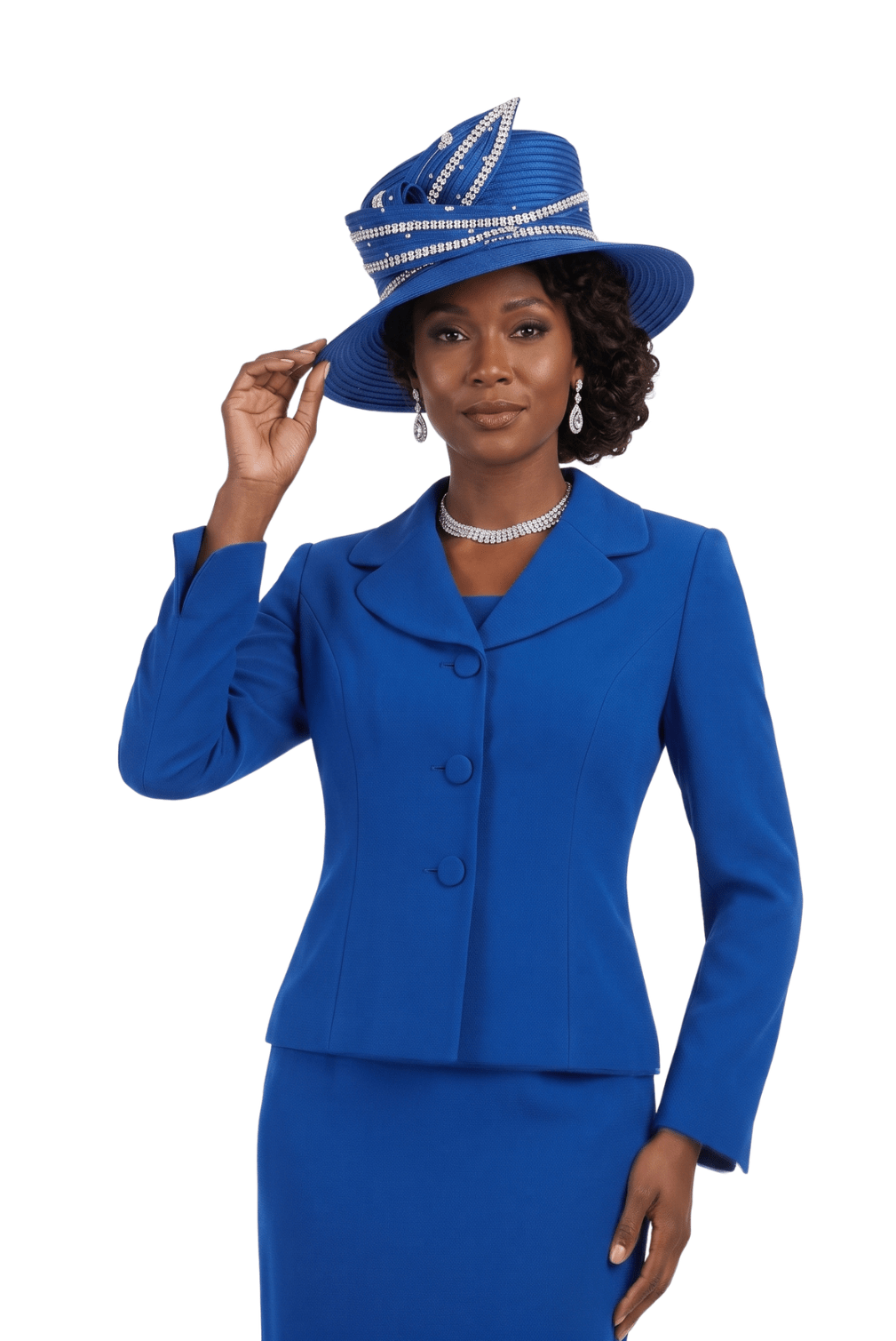 Royal Blue Church Skirt Suit by Lily & Taylor - Especially Yours