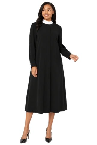 Two-Piece Brocade Clergy Robe with Cross Panels – 41071 - Especially Yours