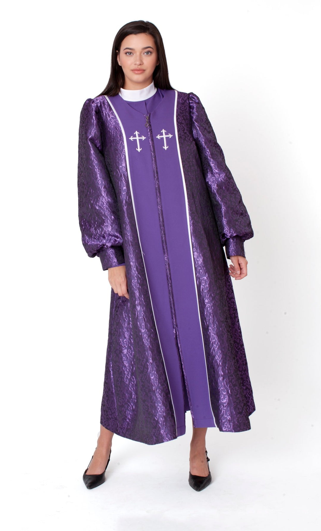 Plus size Two - Piece Brocade Clergy Robe – 41071W - Especially Yours