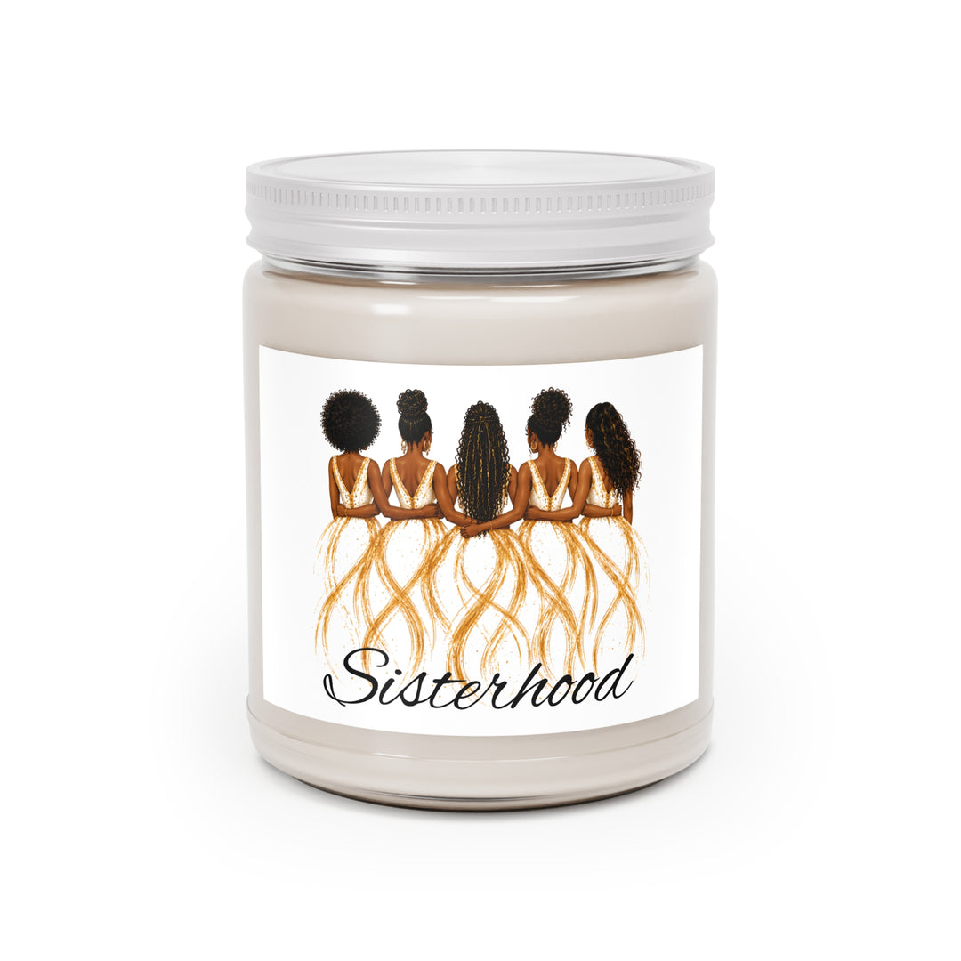 Sisterhood Soy Candle — 9oz Scented Jar with White Lid