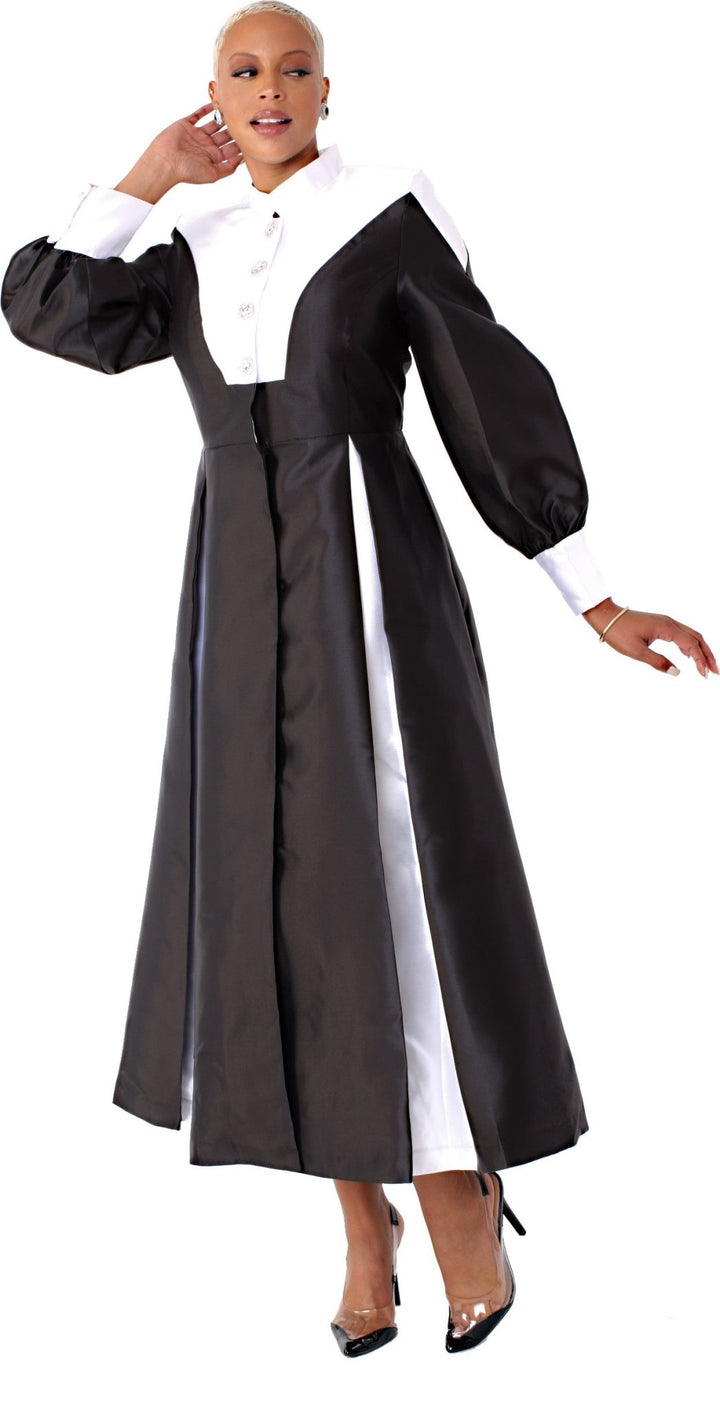 Plus Size Two - Toned Woven Cassock Robe - 4802W - Especially Yours