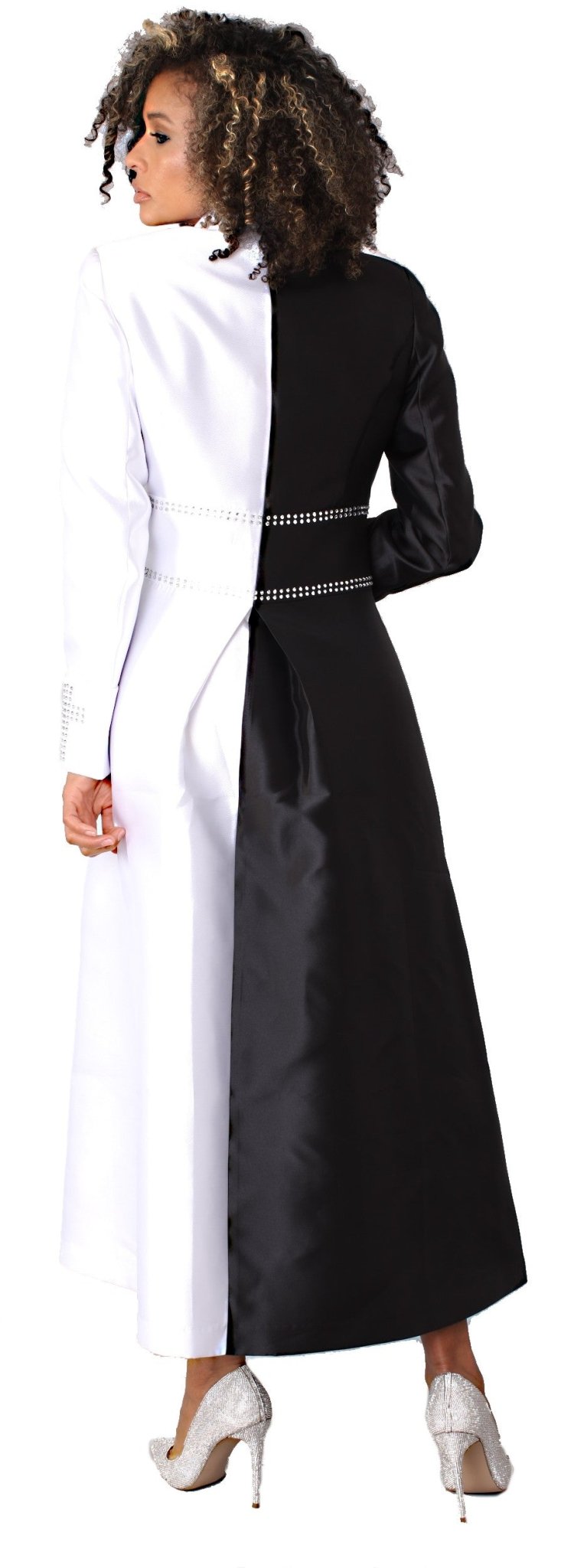 Satin Cassock Robe with Rhinestone Embellishments - 4804 - Especially Yours
