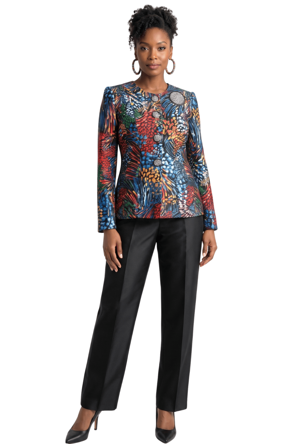 Abstract Print Jacket and Pant Set by Lily & Taylor - Especially Yours