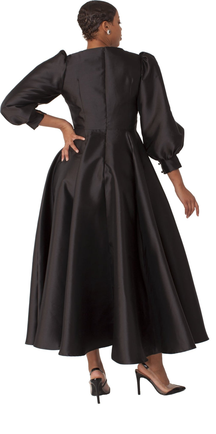 Elegant Long Dress with Bishop Sleeves - 4820 - Especially Yours