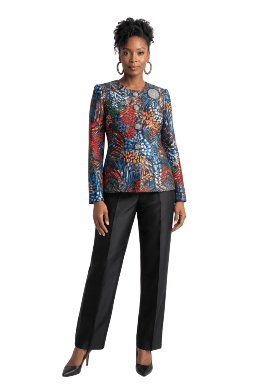 Abstract Print Jacket and Pant Set by Lily & Taylor - Especially Yours