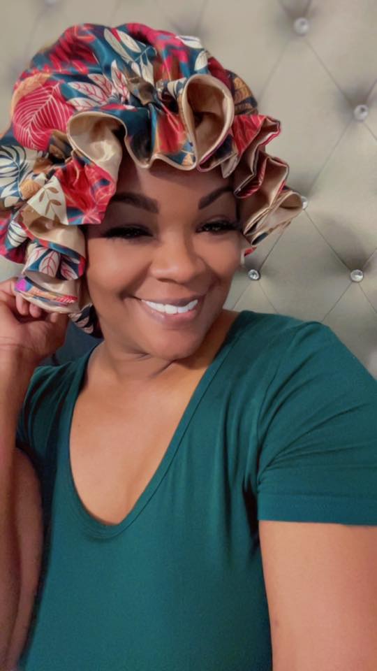 Garden Peach All Satin Bonnet - Especially Yours