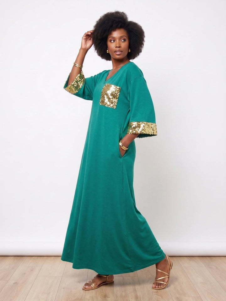Sequin Pocket Maxi Dress by Studio EY - Especially Yours